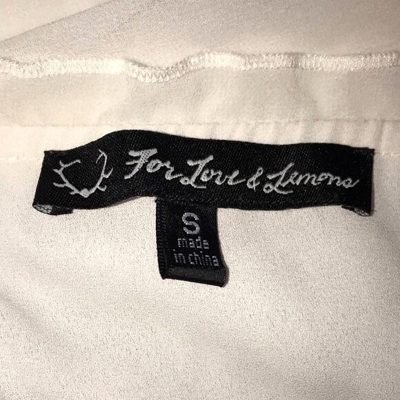 FOR LOVE AND LEMONS SICILY OFF THE SHOULDER EMBROIDERED TOP WOMENS SIZE SMALL - Picture 9 of 9